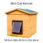 Wooden Cat Kennel | Flatpack | Cosy Outdoor Shelter with Flap