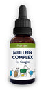 A bottle of PhytoPet Mullein Complex for Coughs with illustrations of a dog and a cat on the label.