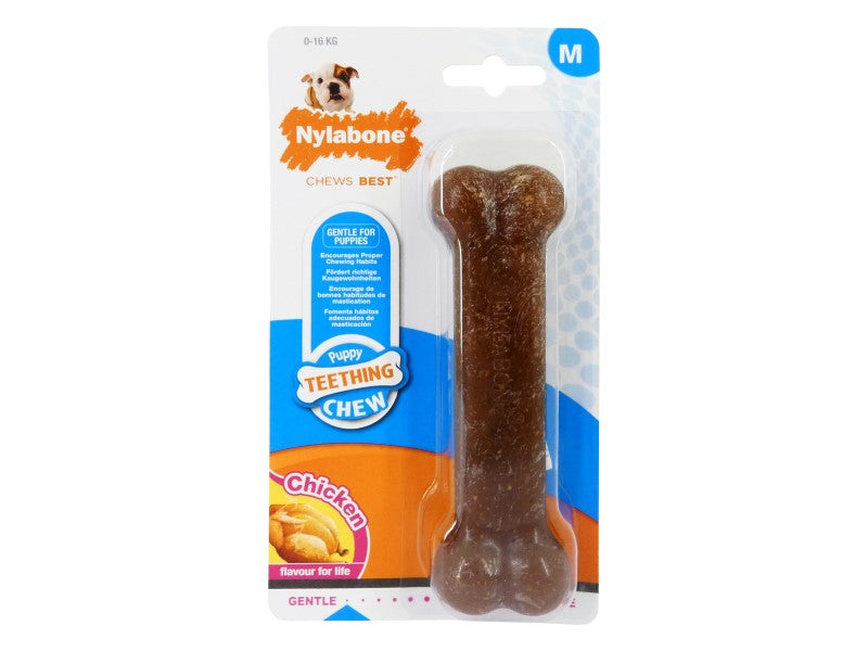 Nylabone Puppy Chew Bone Chicken & Chill & Chew Teething Toys | Ireland & UK