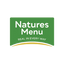 Natures Menu logo with green background and white text