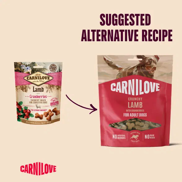 Carnilove Lamb with Cranberries Crunchy Treat Snacks for Sensitive Dogs - 200g
