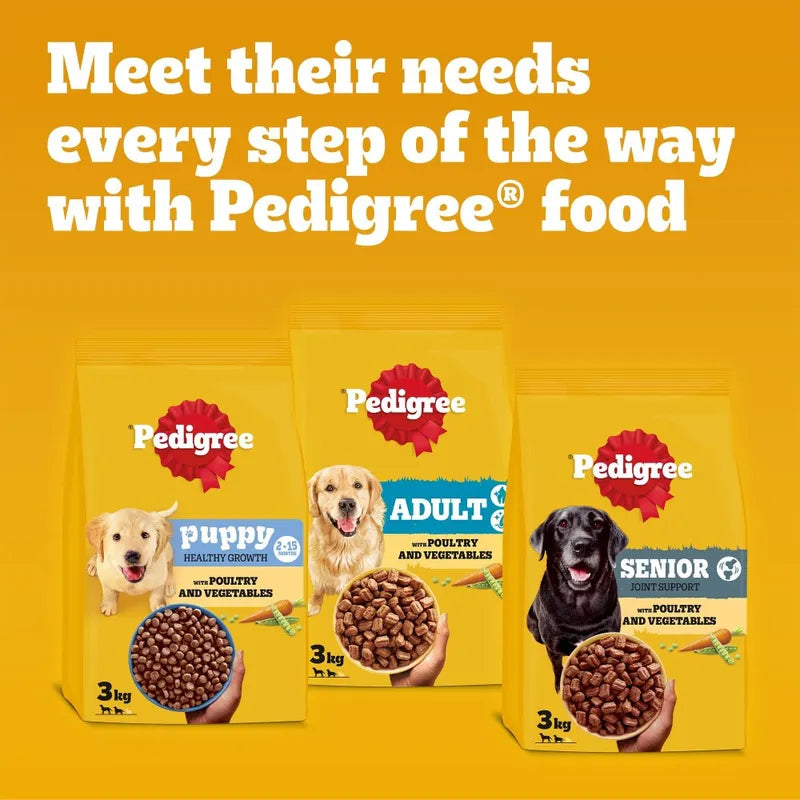 Pedigree | with Poultry & Vegetables | Complete Dry Dog Puppy Food