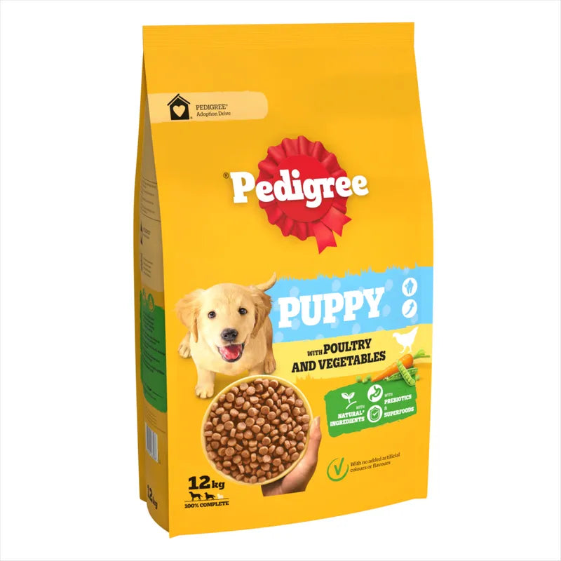 Pedigree | with Poultry & Vegetables | Complete Dry Dog Puppy Food