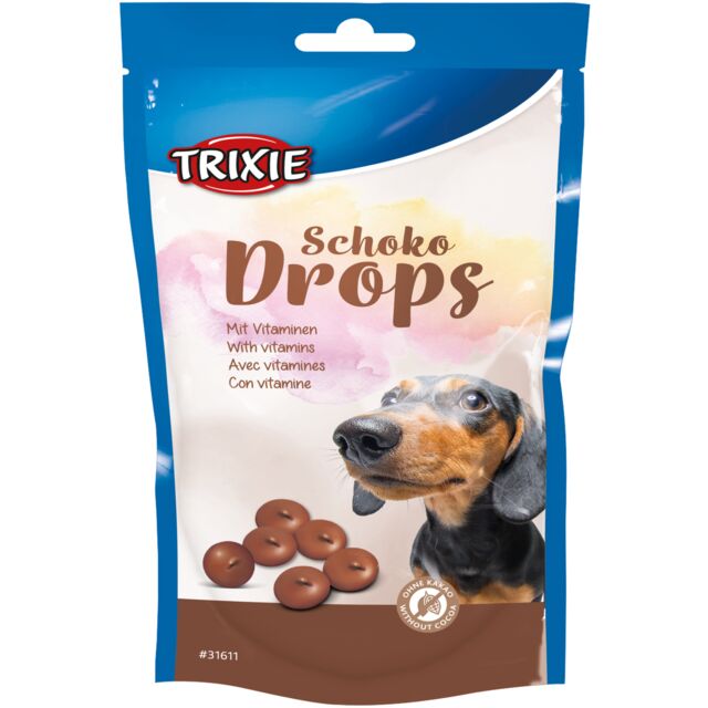 Trixie Dog Safe Chocolate Drops  | Vegetarian & No Cocoa | Training Treats