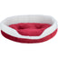 Trixie | Festive Pet Bed | Christmas Red & White Nevio Plush Oval Bed