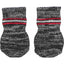 Trixie Grey Cotton Non-Slip Dog Socks | Paw Protection & Grip Socks for Slippery Floors (1 Pair)