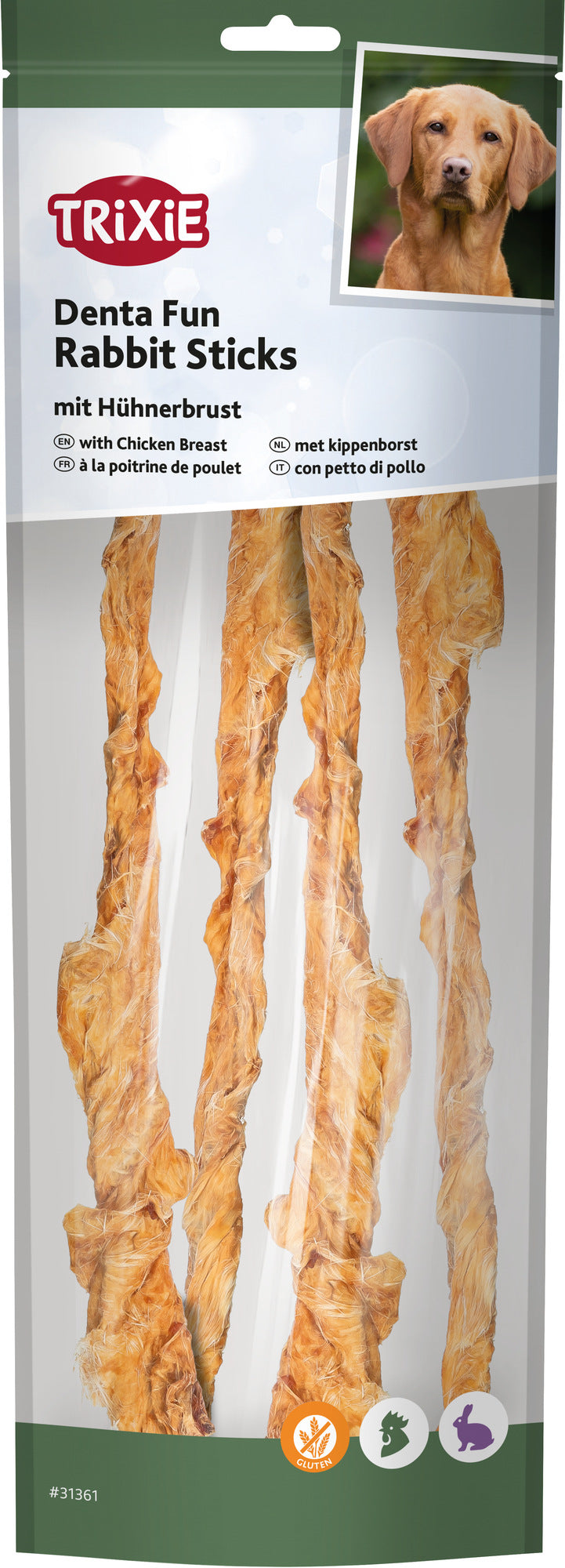 Trixie Denta Fun Rabbit Sticks with Chicken Breast | 24.5cm