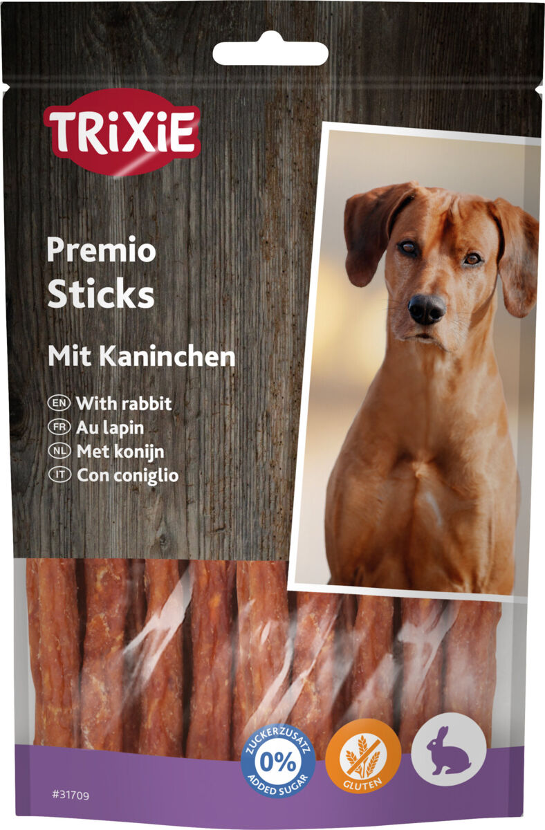 Trixie Premio | Natural Meaty Dog Treats | Rabbit Sticks - 100g