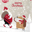Trixie Christmas advent calendar with Santa and dog illustration
