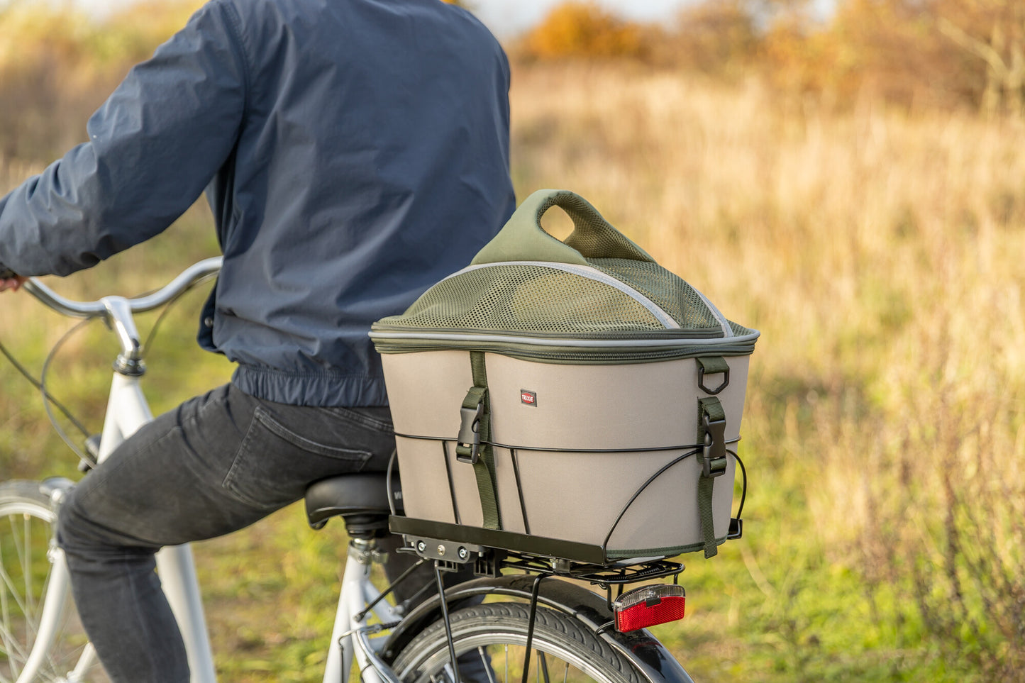 Trixie Bicycle Basket for Rear Rack – For Dogs up to 10kg