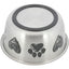 Trixie Stainless Steel Non Slip Pet Bowl Hearts & Paws Small 0.5 Litre