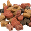 Selection of heart and bone shaped dog treats. 
