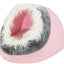 Trixie Minou Cat & Small Dog Cave Bed Pink/Grey 41x35x26cm | Cosy Pet Igloo