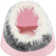 Trixie Minou Cat & Small Dog Cave Bed Pink/Grey 41x35x26cm | Cosy Pet Igloo