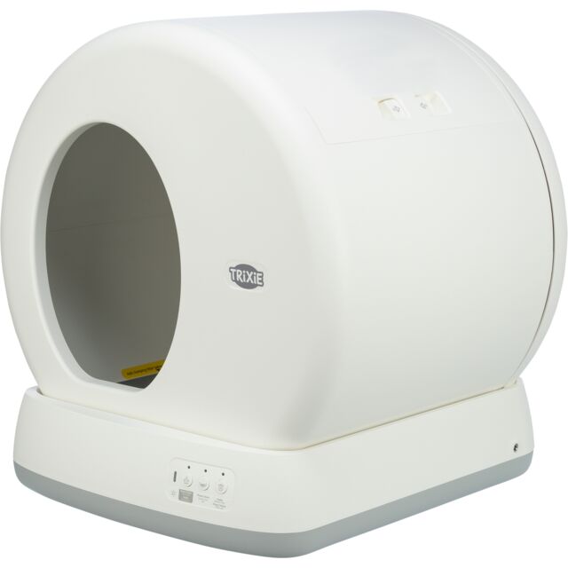 Trixie Automatic Self-Cleaning Cat Litter Box Robot with Safety Sensor