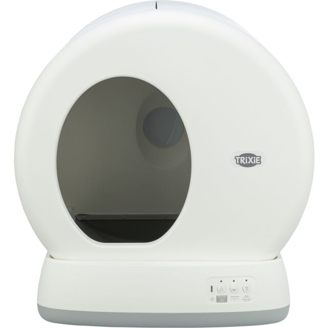 Trixie Automatic Self-Cleaning Cat Litter Box Robot with Safety Sensor