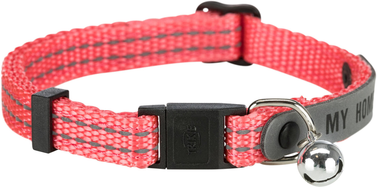 Trixie | Cat Collar With Address Tag | Reflective Nylon