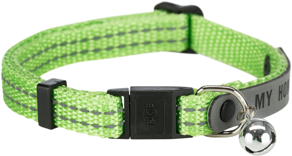 Trixie | Cat Collar With Address Tag | Reflective Nylon