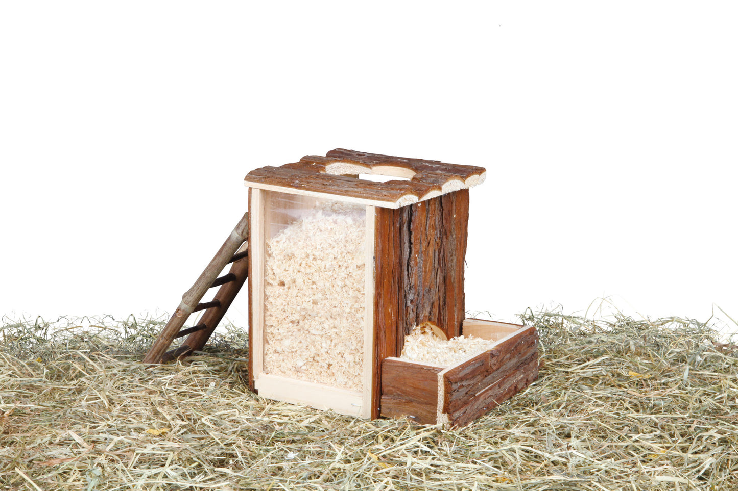 Trixie Natural Living | Small Pet Enrichment | Wooden Playing & Digging Tower - 20cm