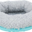 Trixie | Small Pet Bed | Cuddly Grey/Green Snuggle Cushion - 16cm