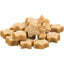 Star-shaped cat treats on a white background