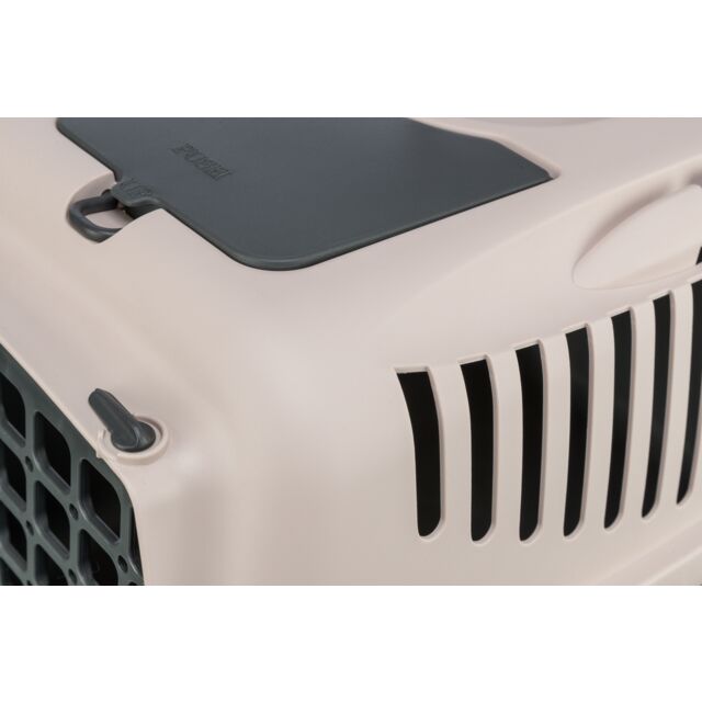 Trixie | Small Pet, Puppy & Kitten Transport Box | XS Capri 1 - Dark Grey & Light Grey