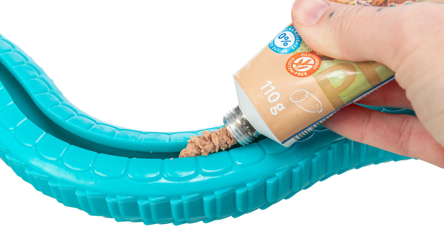 Trixie | TPR Snack Snake | Food Puzzle Dog Toy
