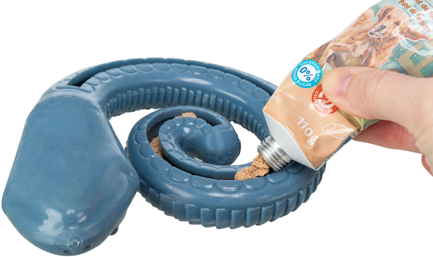 Trixie | TPR Snack Snake | Food Puzzle Dog Toy