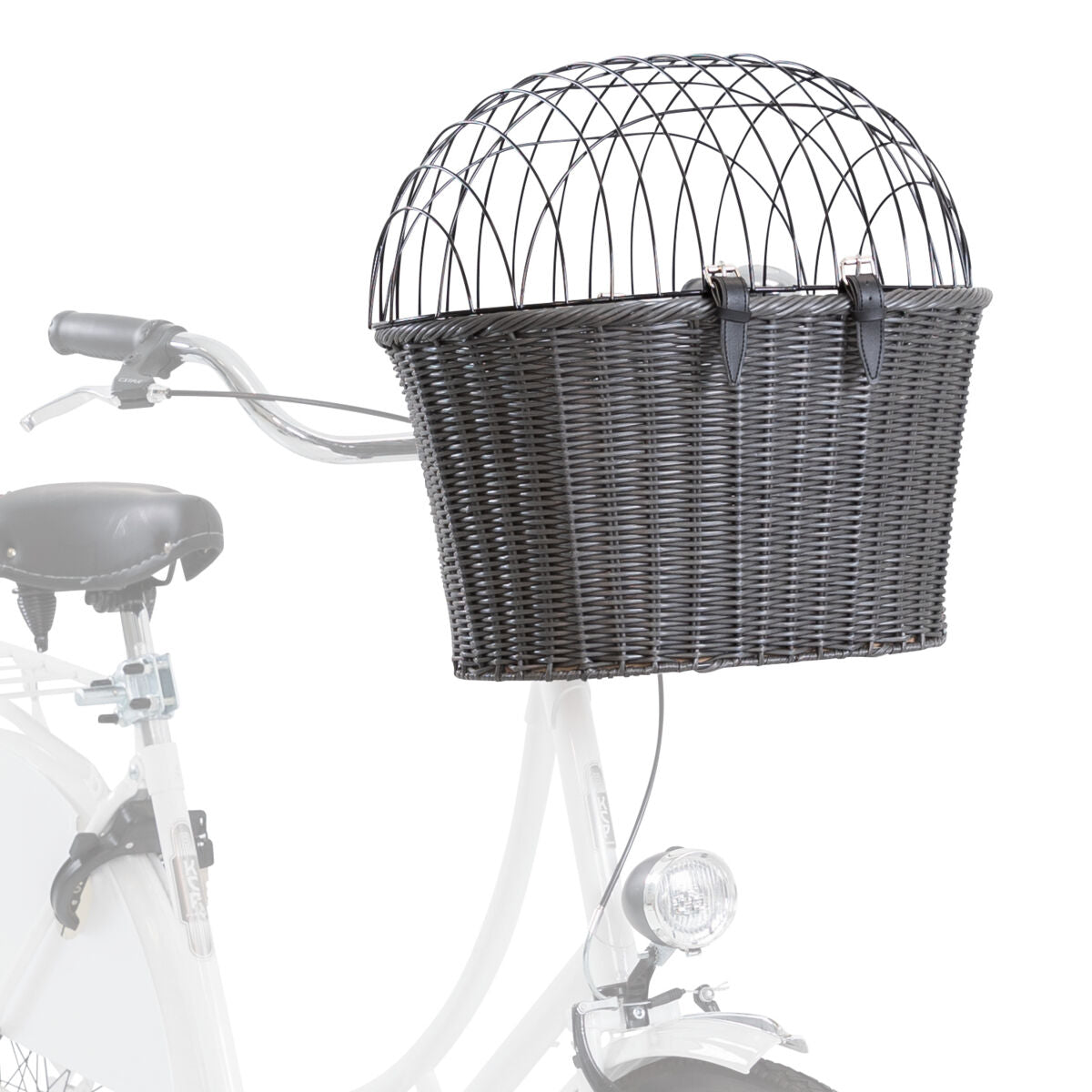 TRIXIE Polyrattan Front Dog Bike Basket - Replacement Holder Also Available.
