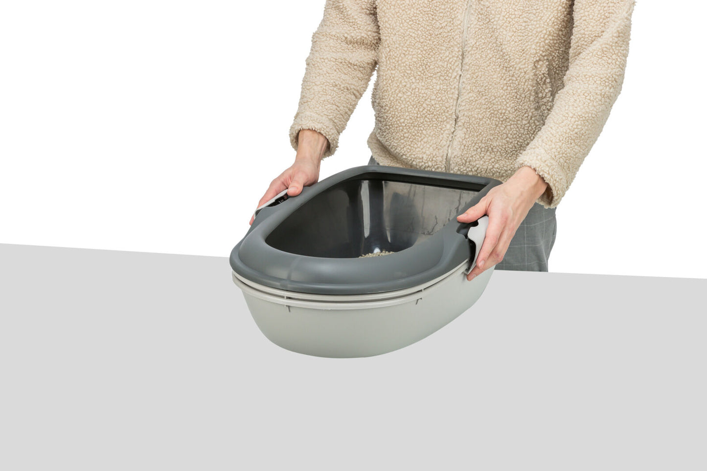 Trixie Berto Hygienic Waste Separating Cat Litter Tray with Rim