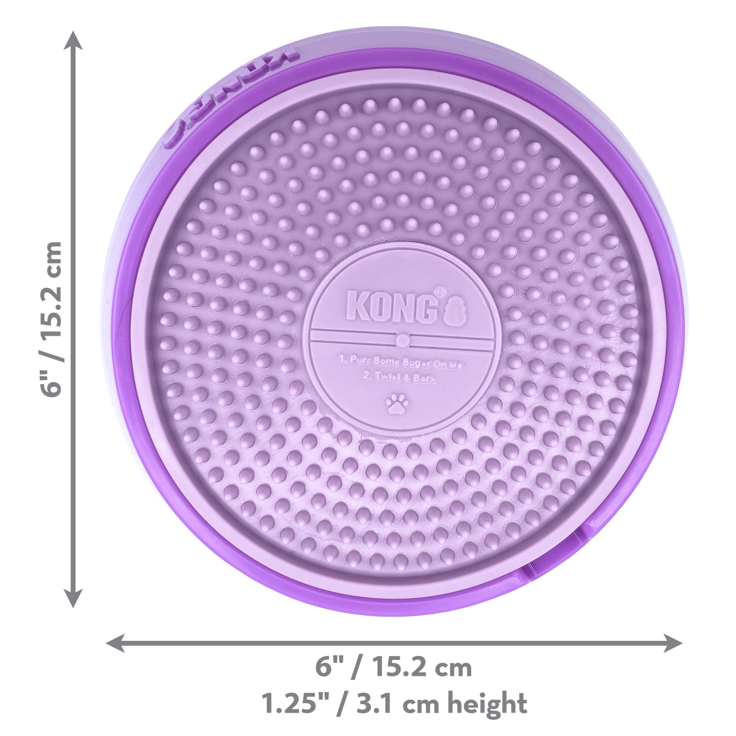 KONG Licks Spinz Bowl | Enrichment Food Puzzle Toy for Dogs & Cats