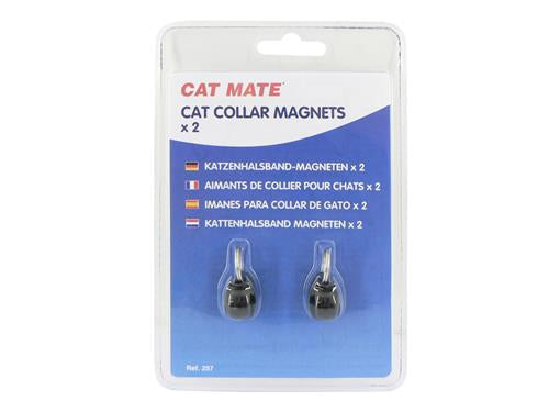 Cat Mate Collar Magnets (257) – Pack of 2  Replacement Magnets for Electromagnetic Cat Flaps  Secure Access for Cats of All Sizes