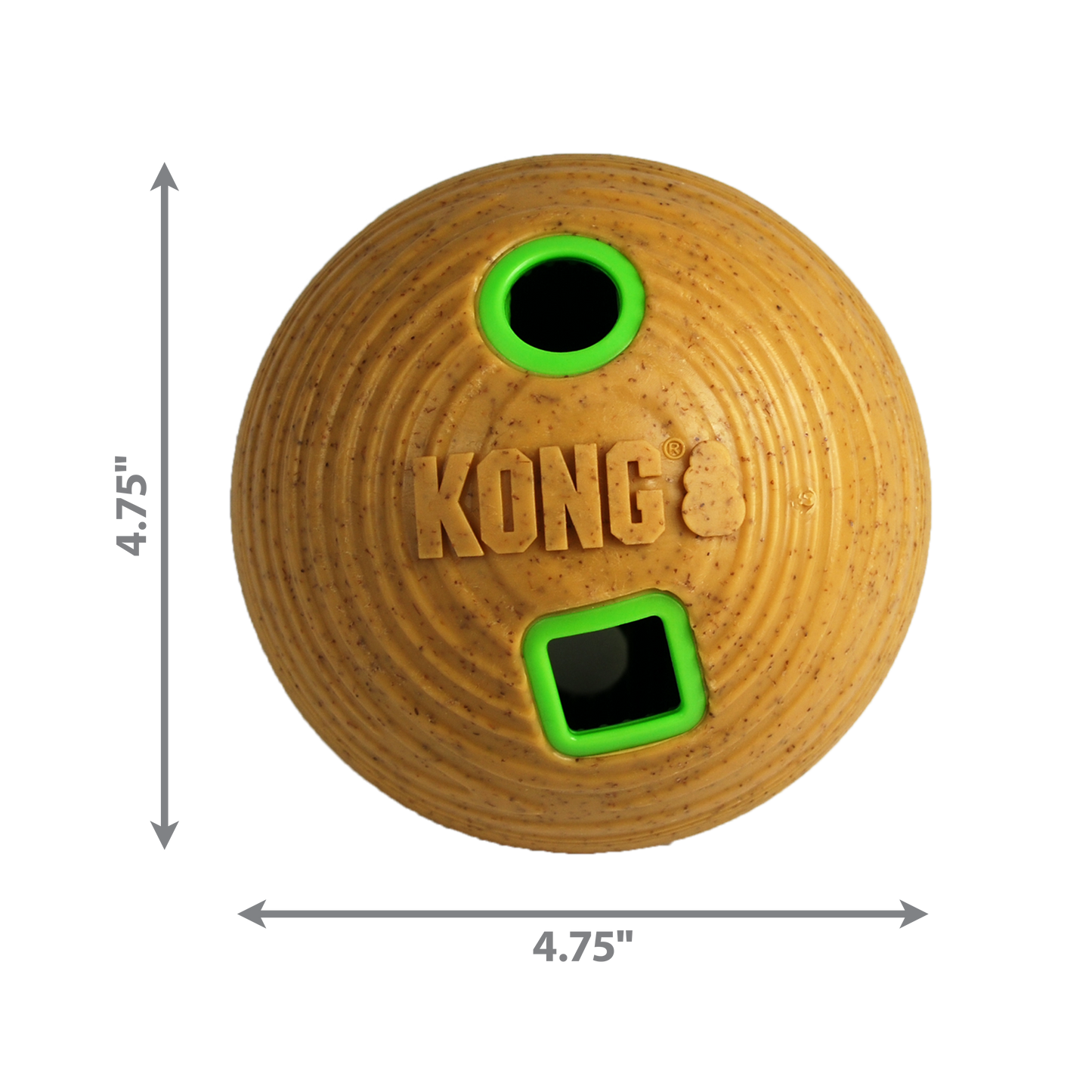 KONG | Dog Puzzle Toy | Bamboo Treat Dispenser Feeder Ball