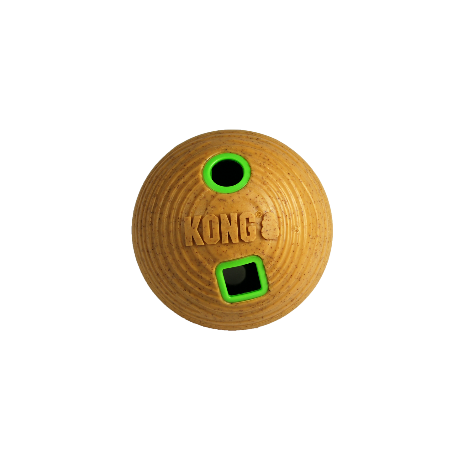 KONG | Dog Puzzle Toy | Bamboo Treat Dispenser Feeder Ball