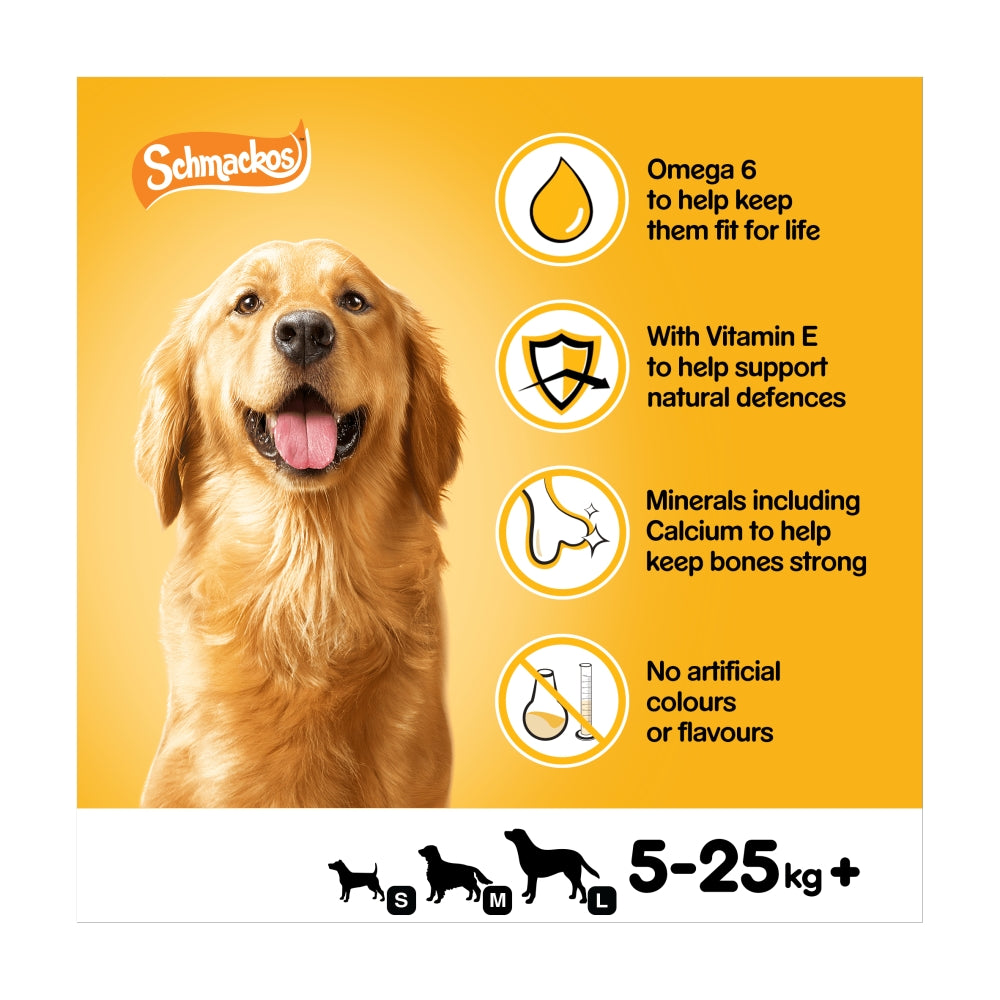 Pedigree Schmackos Fish Dog Treat Strips (20 Pack)