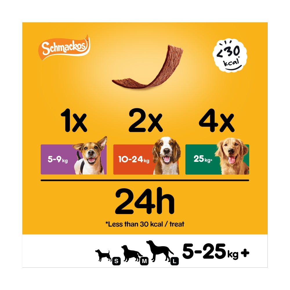 Pedigree Schmackos Fish Dog Treat Strips (20 Pack)