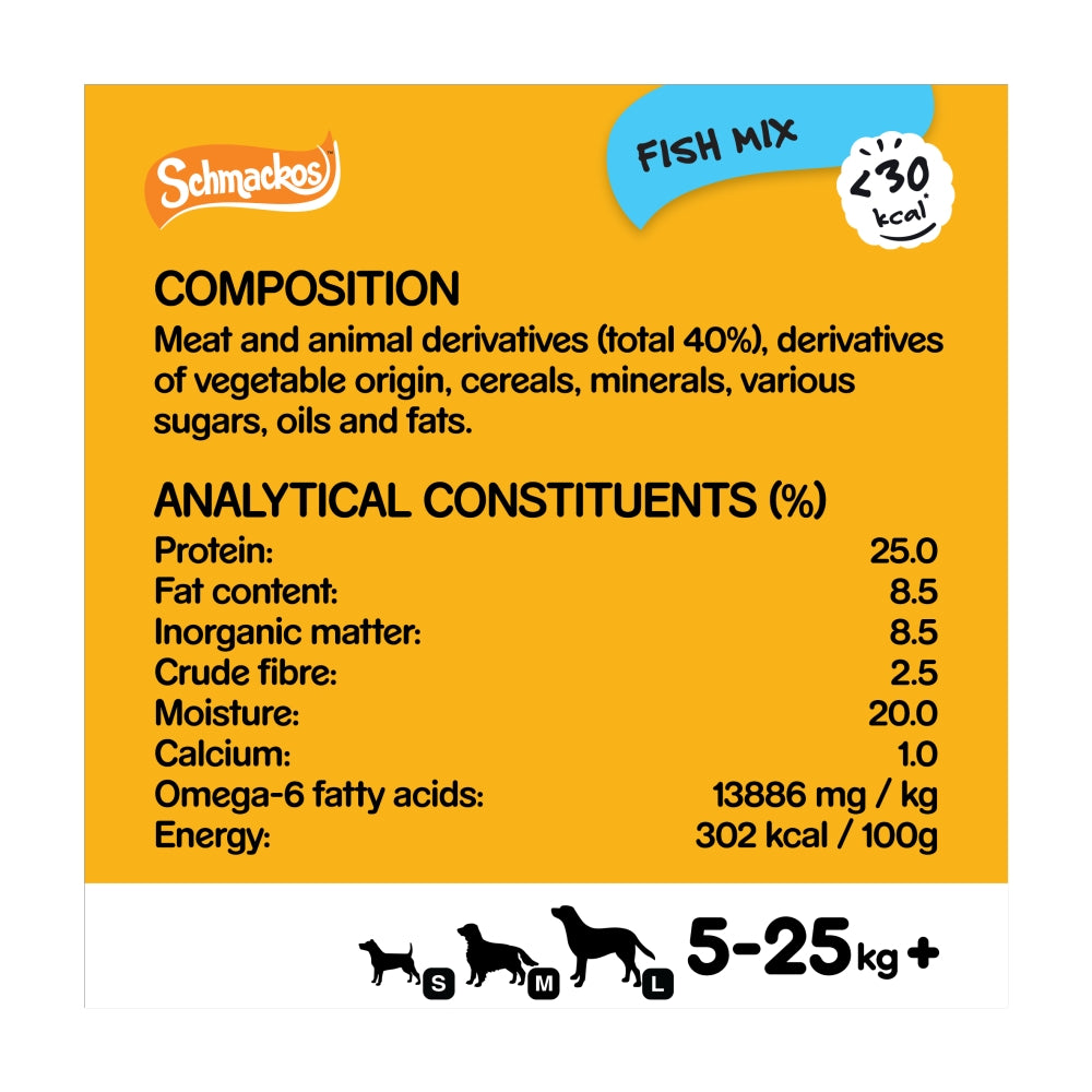 Pedigree Schmackos Fish Dog Treat Strips (20 Pack)