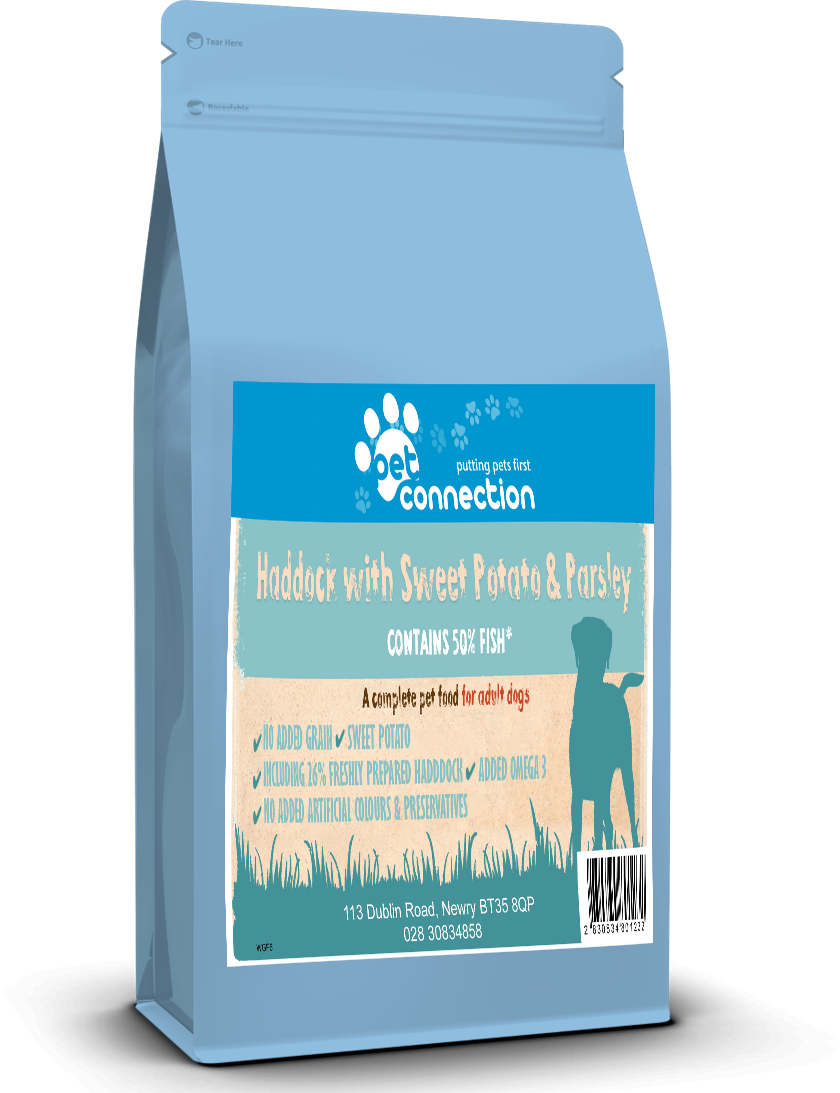 Haddock with Sweet Potato & Parsley | Hypoallergenic Dry Dog Food | Grain Free by Pet Connection