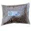 Bag of dried mealworms with a label on a white background