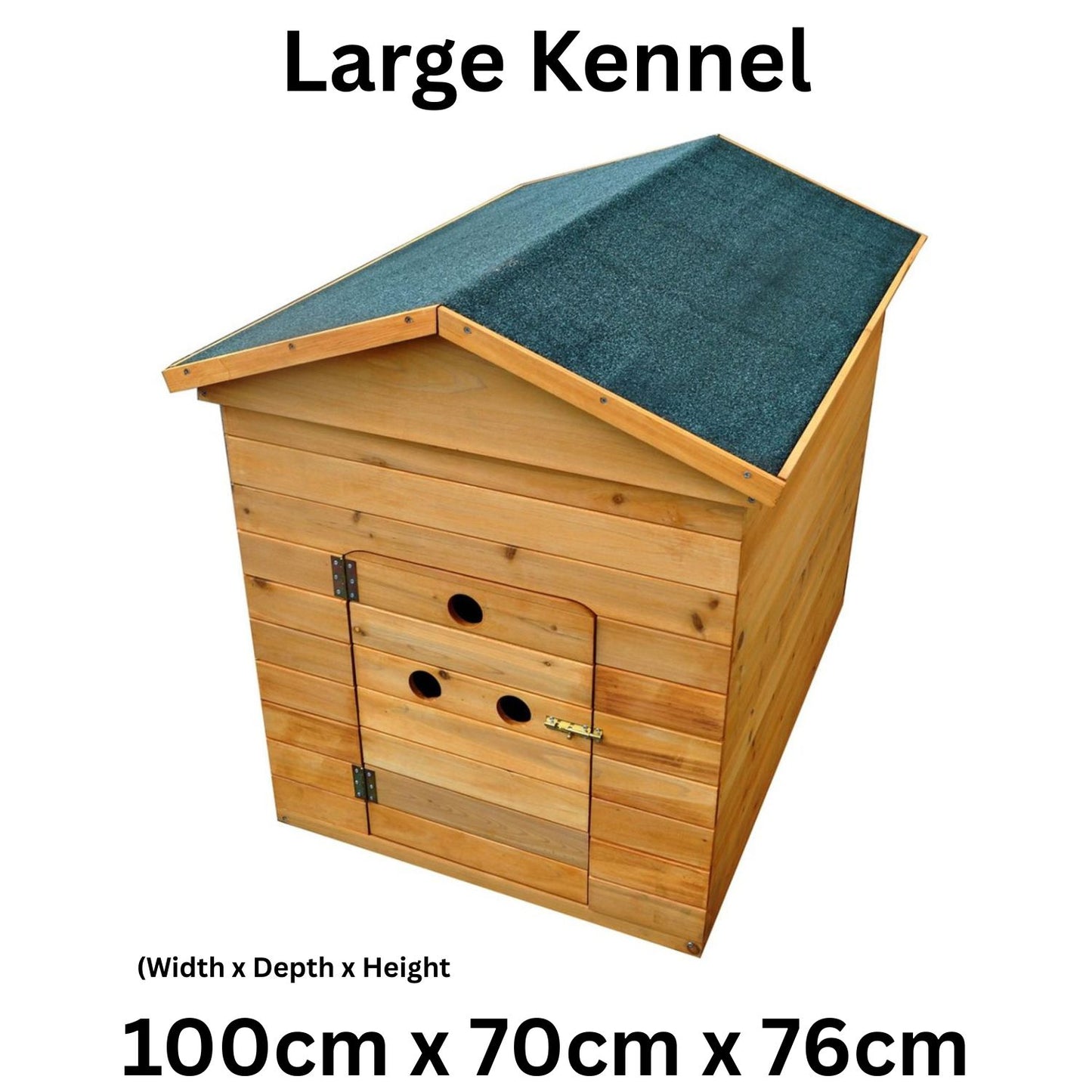 Outdoor Wooden Dog Kennel & Weatherproof Pet Shelter