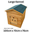 Outdoor Wooden Dog Kennel & Weatherproof Pet Shelter