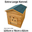 Outdoor Wooden Dog Kennel & Weatherproof Pet Shelter