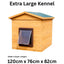 Wooden Dog Kennel | Flatpack | Outdoor Shelter with Flap
