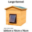 Wooden Dog Kennel | Flatpack | Outdoor Shelter with Flap