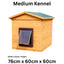 Wooden Dog Kennel | Flatpack | Outdoor Shelter with Flap