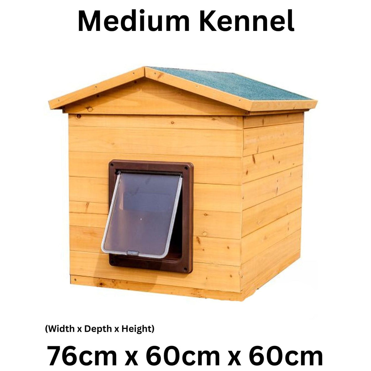Wooden Dog Kennel | Flatpack | Outdoor Shelter with Flap