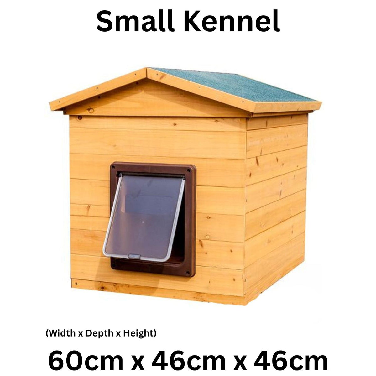 Wooden Dog Kennel | Flatpack | Outdoor Shelter with Flap