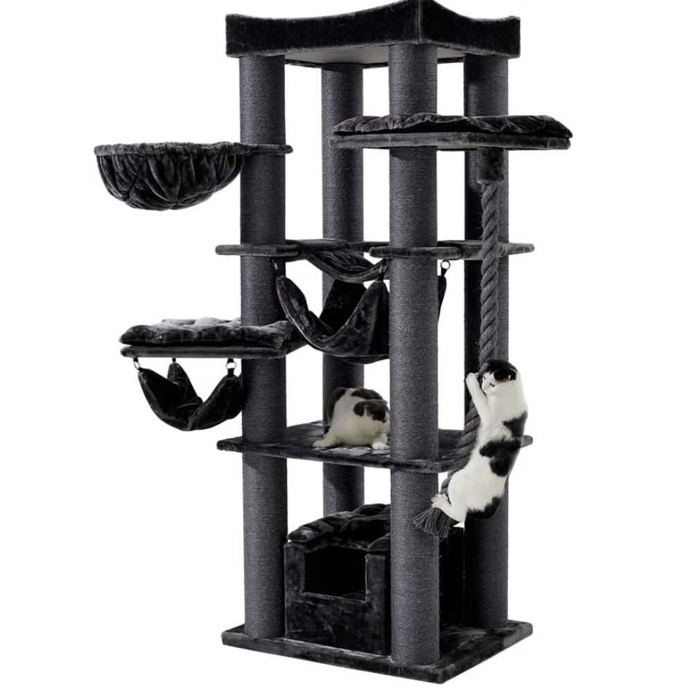 Nobby Rubi Giant Cat Tree | 197cm Dark Grey Scratching Post