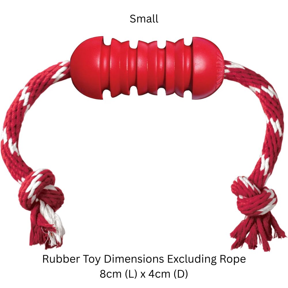 KONG Dental Dog Toy with Rope | Small & Medium
