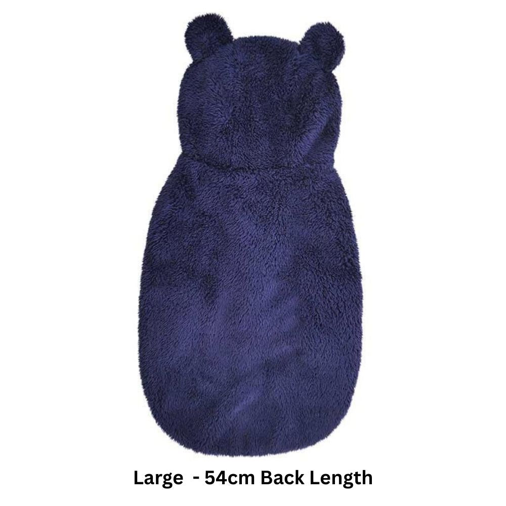 Cupid & Comet | Christmas Dog Costume | Festive Navy Teddy Bear Hoodie